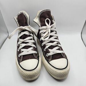 Converse All Star Unisex Brown High Top Sneakers‎ Skate Alternative Grunge M3 W5
